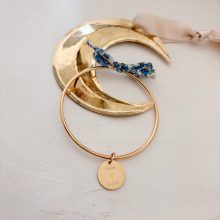 Jonc «Médaille 16mm» (Noeud Liberty Bleu)