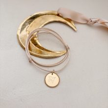 Collier Petite Fille «Colombe» (Cordon aux choix – Gravure verso aux choix)