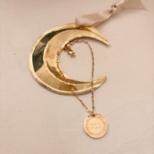 Collier «chaîne torsadée – médaille couronne» (Gravure aux choix)