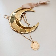 Collier «chaîne torsadée – médaille couronne» (Gravure aux choix)