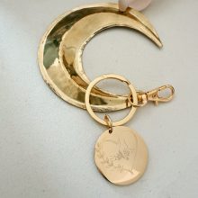 Porte-Clés « Coeur Floral Mains-Maman » (à composer)