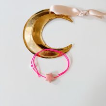 Bracelet « Etoile Porcelaine » (Rose)